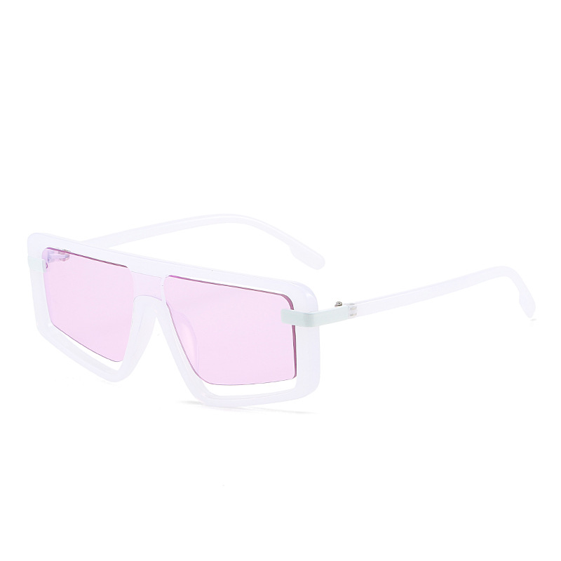 Nuevo de una sola pieza de comercio exterior marco grande gafas de sol hombres y mujeres y2g Millennium estilo caramelo color punk transfronterizo gafas de sol fabricante