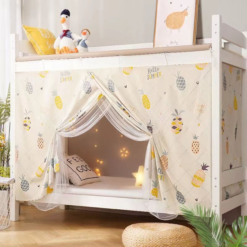 Dormitorio cortina de cama opacas mosquitera dormitorio de estudiantes integrado litera superior litera superior e inferior cama alta cortina cubierta cama individual