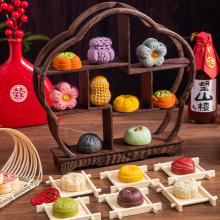 新中式订婚糕点摆台结婚宴装饰布置喜饼摆盘伴手礼实用礼品和果子