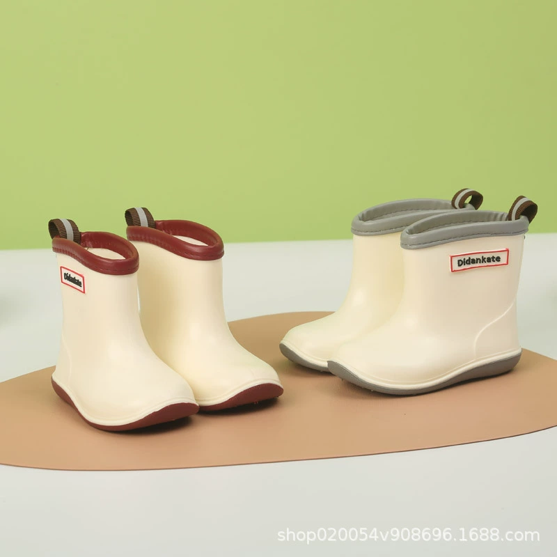Трансграничные горячие продажи мужские и женские детские дождевые сапоги детские нескользящие мягкие подошвы легкие дождевые сапоги четыре сезона универсальная детская водная обувь оптом