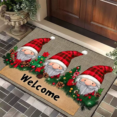 Avtomobil döşəmə paspasları — for home entrance, easy to - christmas-10-4060crystal-velvet