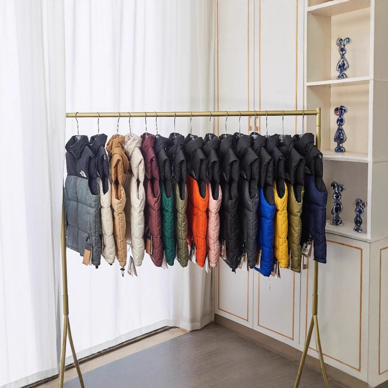 Putian Tnf 1996 down Jacket Vest Same Style American Version 00 Puffy Embroidered Winter Warm Stand Collar Vest Goose down