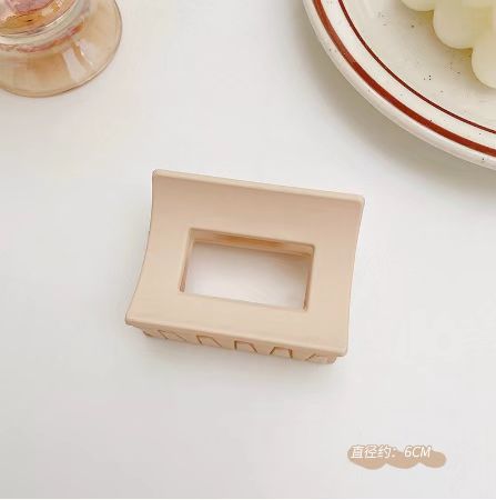 Horquilla de las mujeres espalda Cabeza esmerilado clip de pelo marrón horquilla Internet celebridad updo tiburón clip de alta calidad temperamento