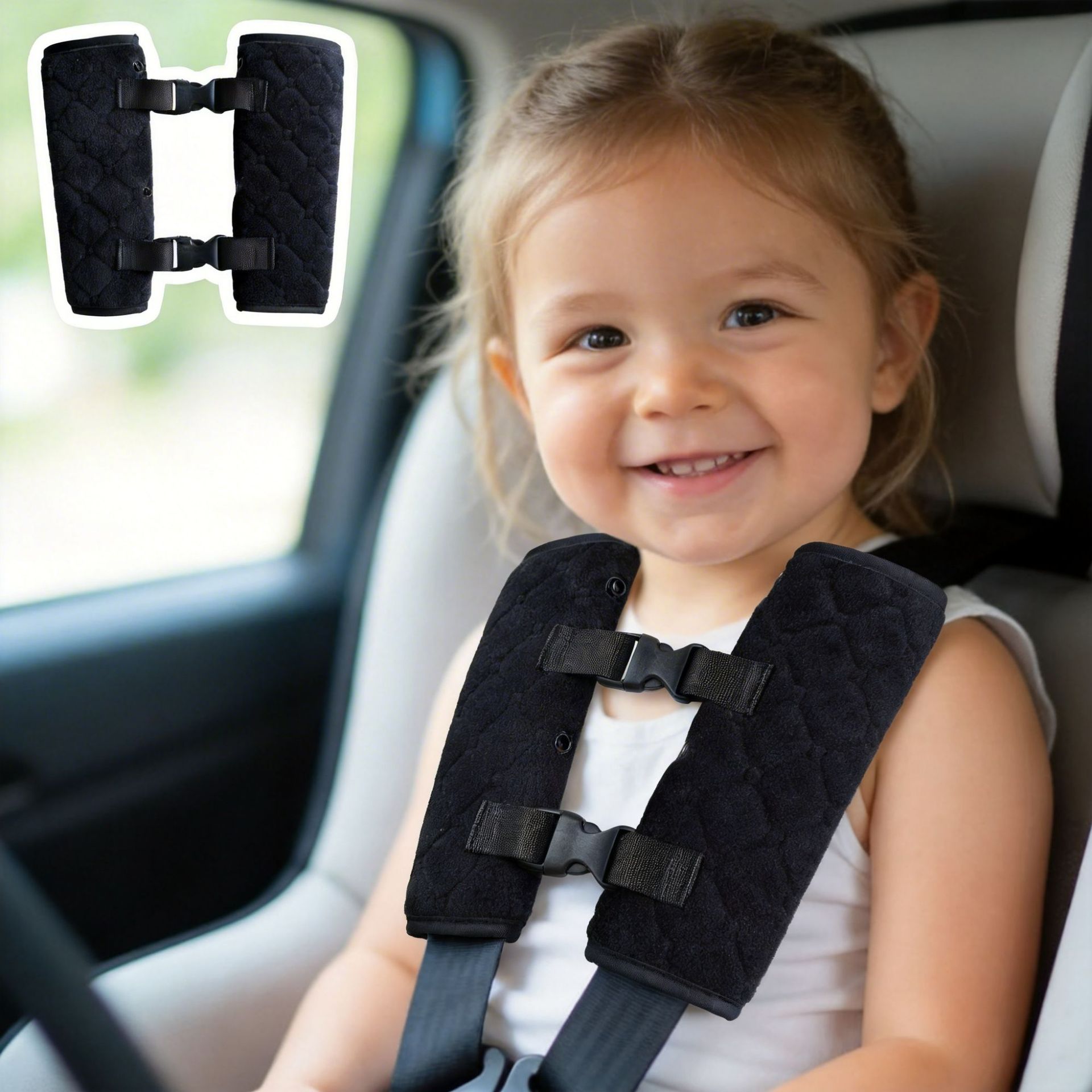 Cross-Border Car Child Safety Seat Belt Positioning Buckle Shoulder Strap Adjuster Safety Buckle Baby Chest Buckle Wholesale