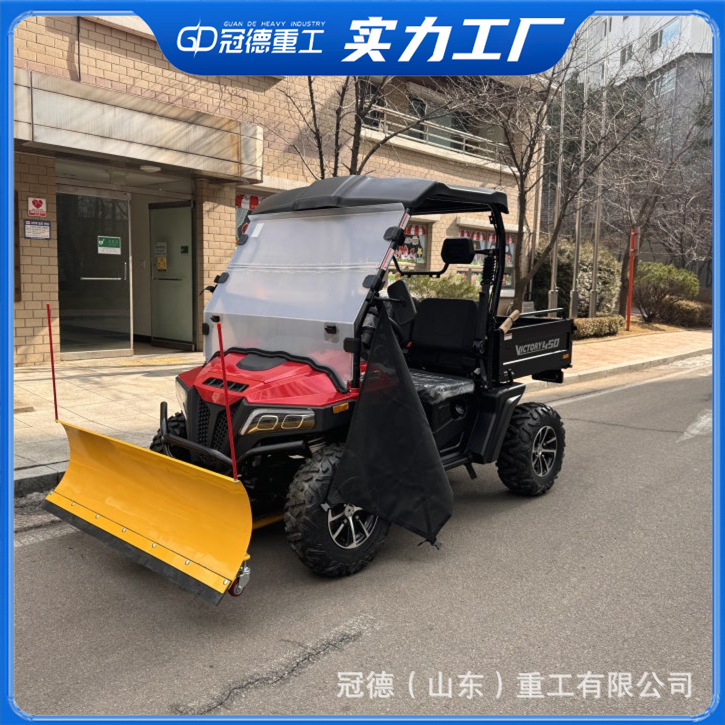 驾驶式沙滩车扫雪机市政学校冬季抛雪除雪车座驾式四轮扫雪设备