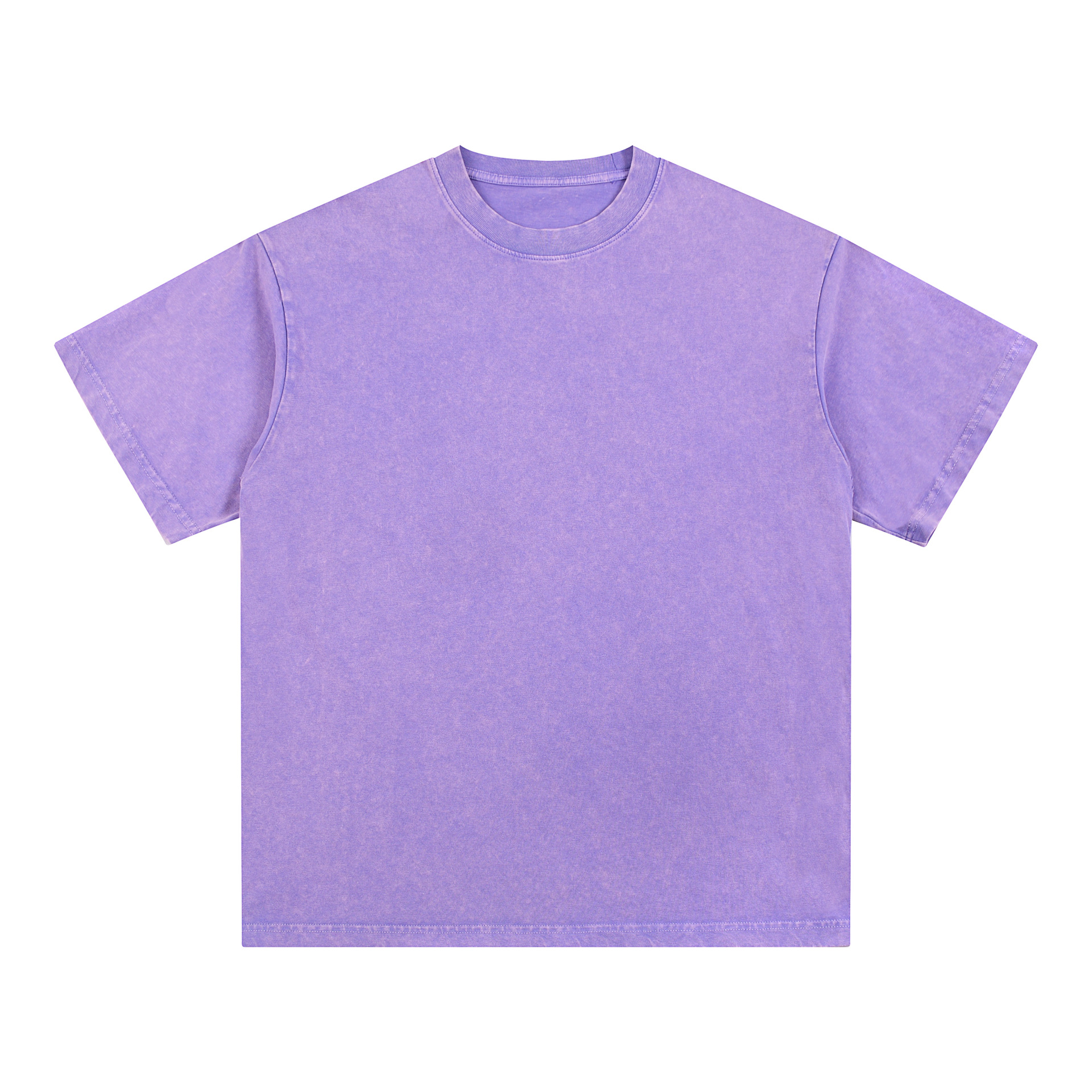 Transfronterizo europeo y americano pesado copo de nieve frito algodón retro lavado y viejo OVERSIZE camiseta de manga corta personalizada de marca de moda de bricolaje