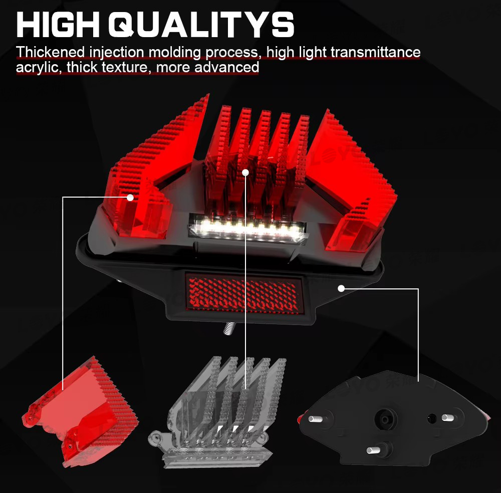 Applicable to BMW motorcycle BMW R1200GS F800 modified rear taillight rear brake light with turn signal
