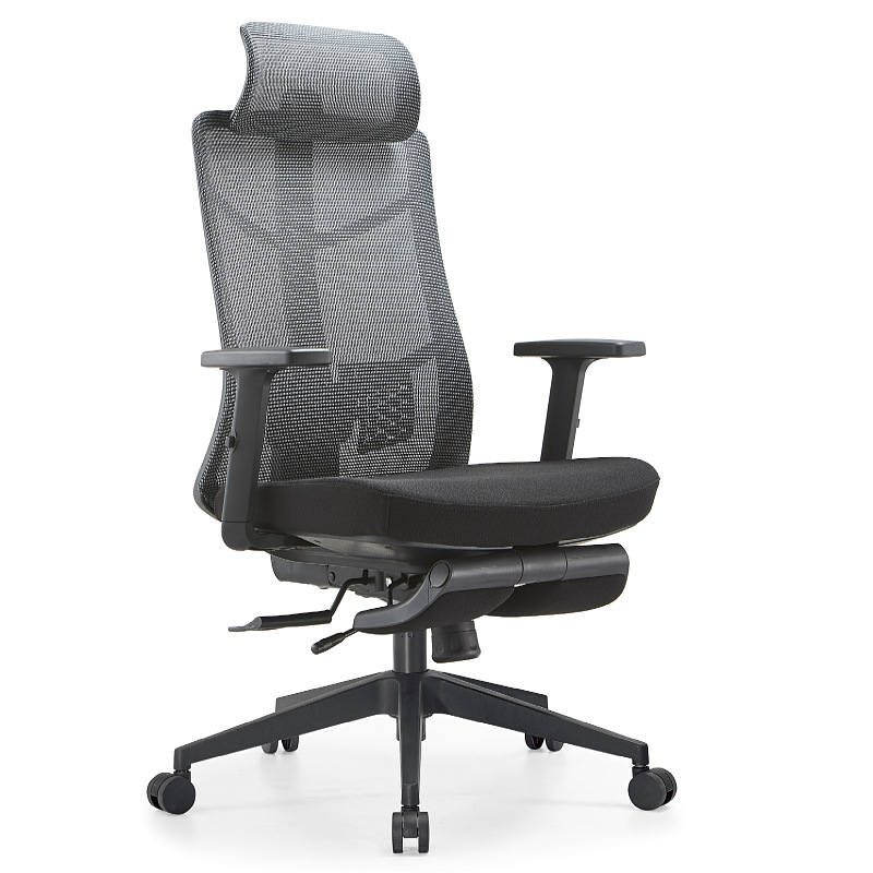 017-33-S024A * negro (base de algodón de respaldo alto + pasamanos de elevación + chasis deslizante + pie de nylon) 73 * 40 * 64 * 21KG