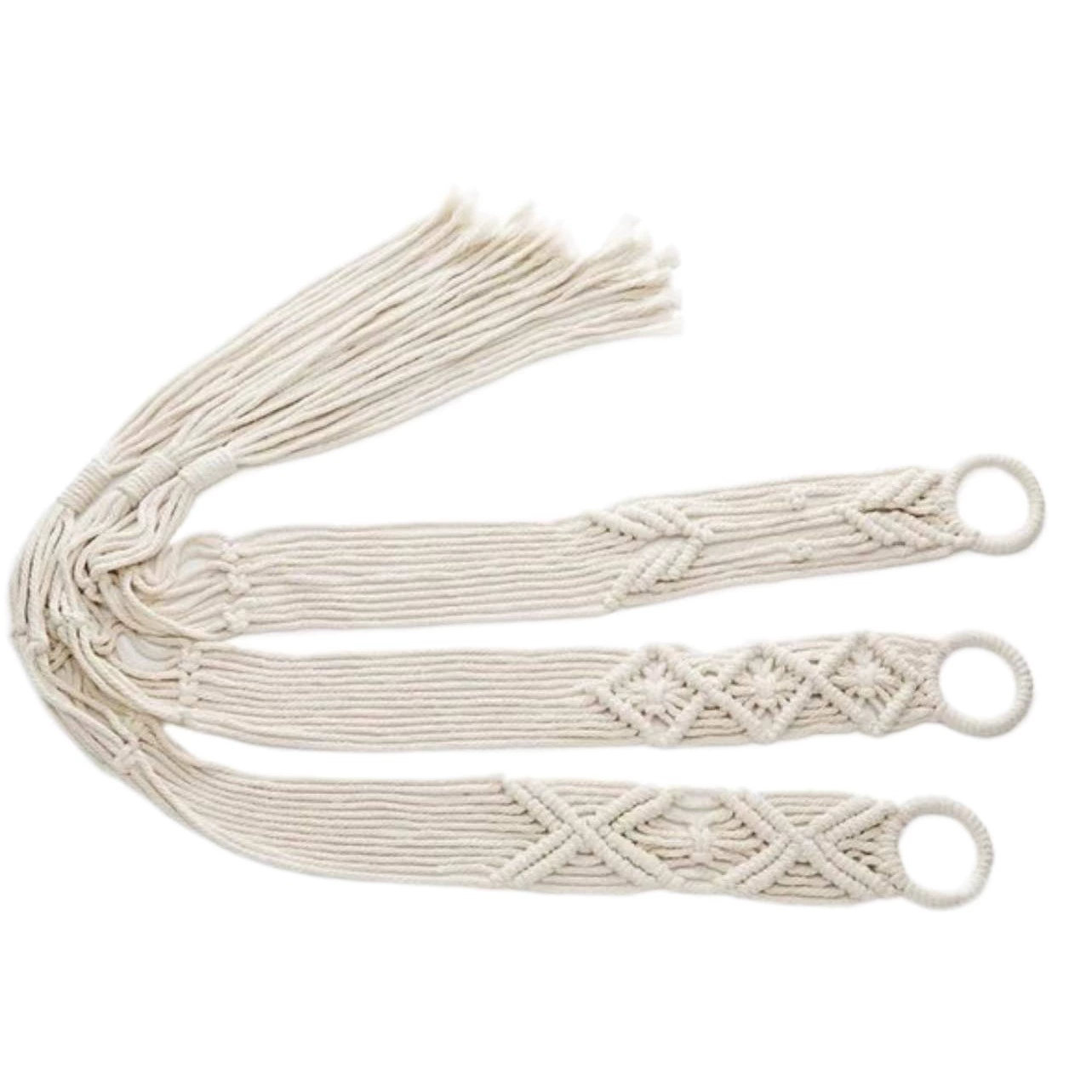 Трансграничная плетеная подвесная корзина Цветочный горшок Подвесная раковина для орхидей Подвесная настенная подвесная корзина Подвесная корзина Зеленая Роза Маленькая подвесная корзина в горшке