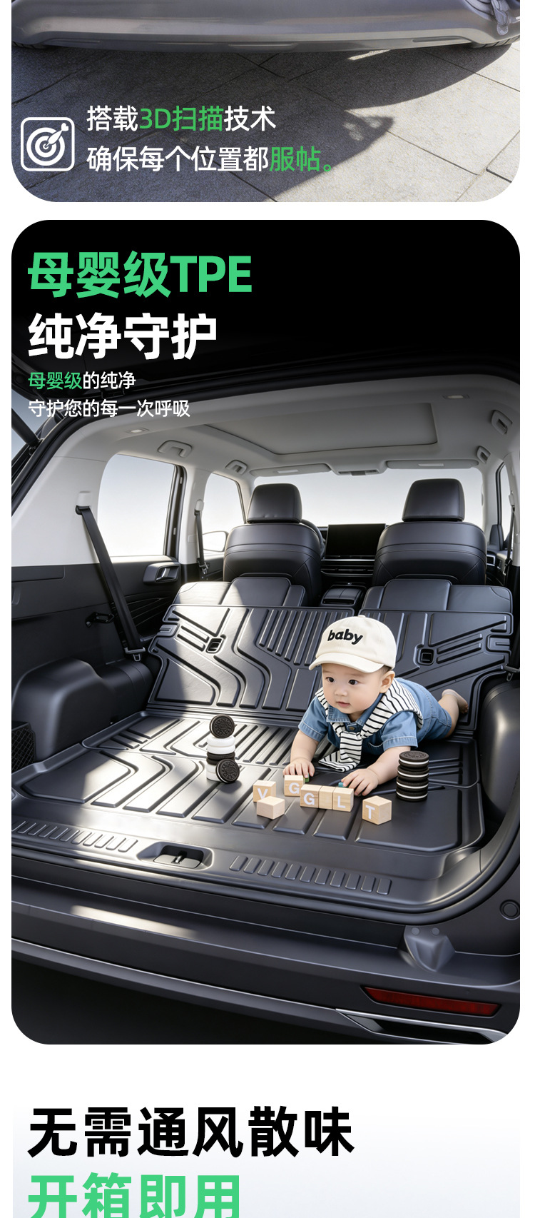 Suitable for Leapmotor A10 trunk mat, 2026 model, full coverage, specialized TPE integrated trunk mat, 26 modified decoration