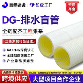 厂家现货DG排水盲管WG波纹管隧道铁路公路排水穿线打孔防结晶盲管