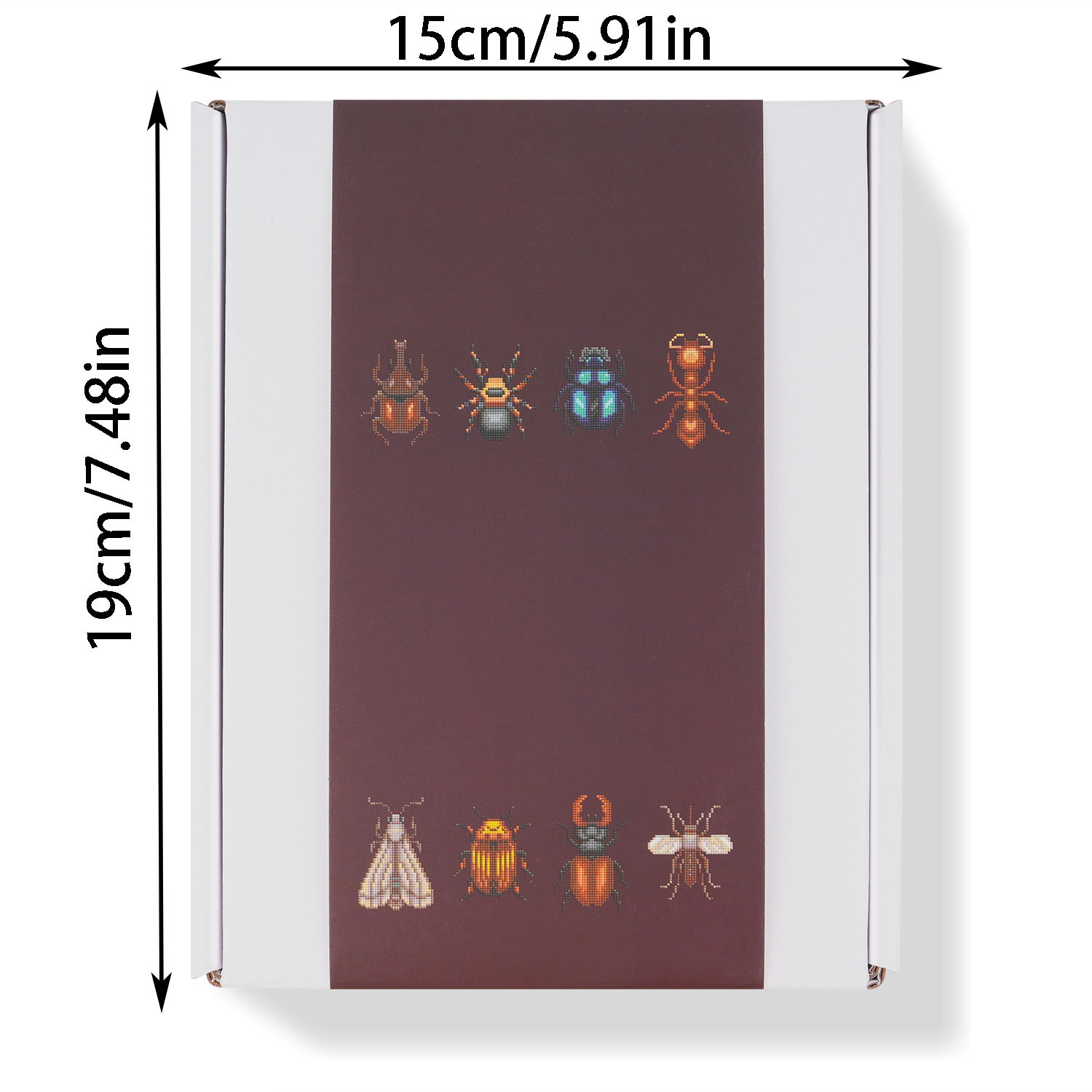 Estación independiente venta cruzada 5D pintura de diamante DIY 5 * 7 pulgadas sin marco edición de insectos de oro pinturas decorativas de insectos