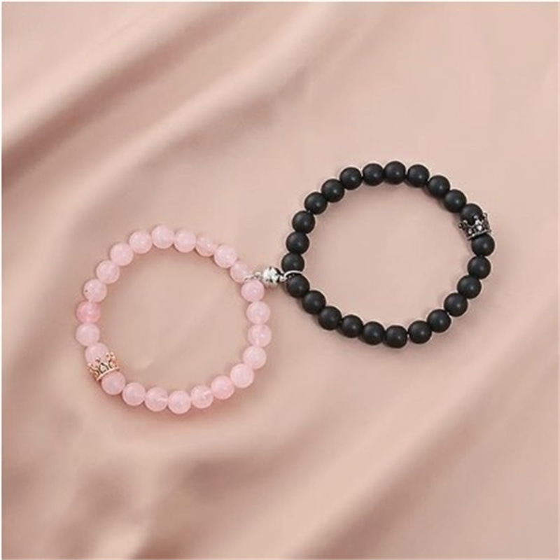 Simple Style Solid Color Natural Stone Beaded Bracelets display picture 3