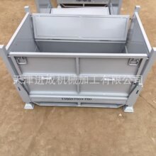 金属周转箱钢料箱铁皮箱重型周转铁箱物流周转箱堆垛铁箱废料箱