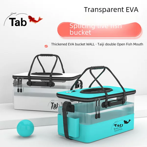 Fish bucket wholesale splicing fish bucket live fish bucket new fishing bucket foldable fish box small fish bucket special wild fishing