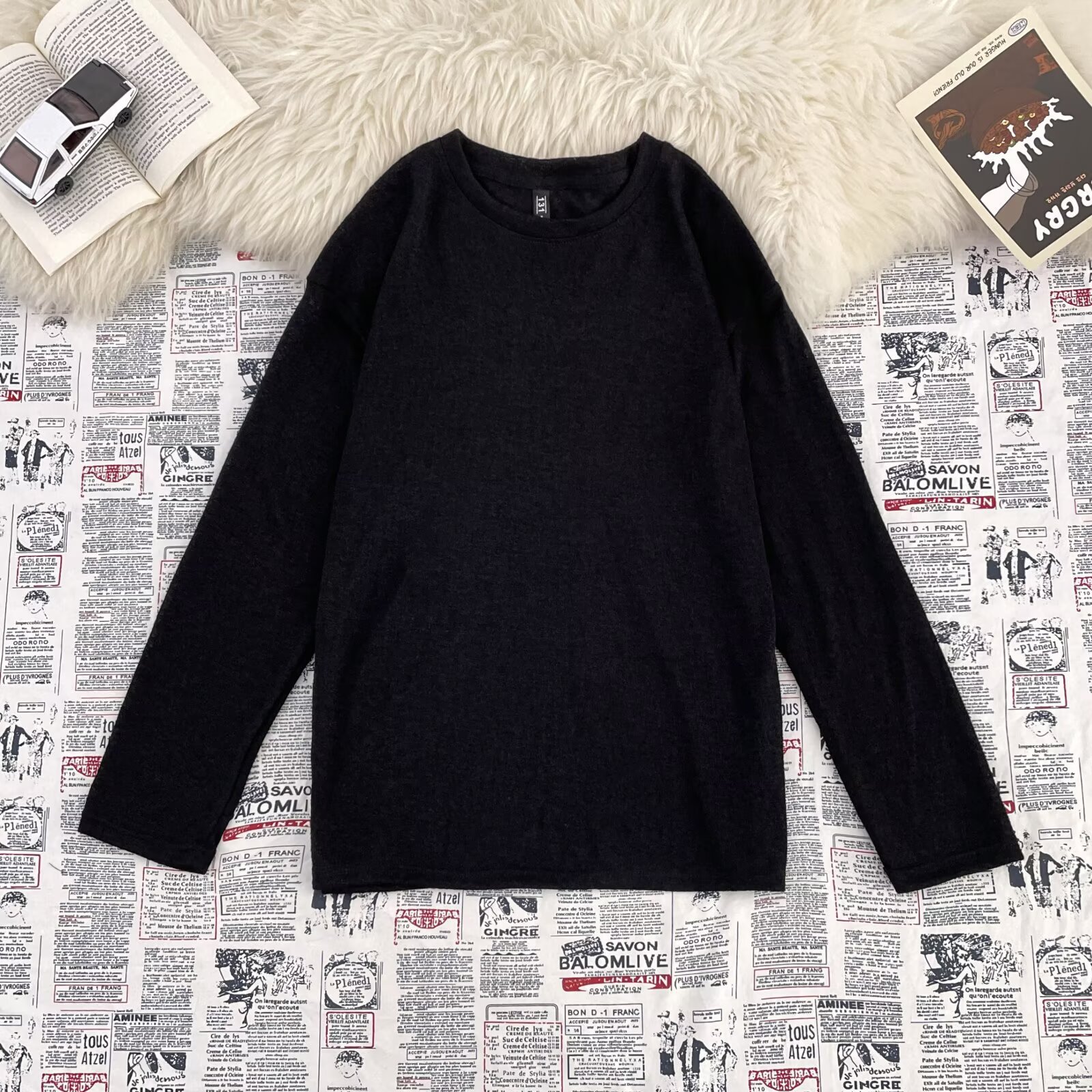 Men's Knitted Jacquard Hoodie Long Sleeved Loose Trendy Pullover_voghion.com