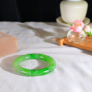 Jin Yu Tang Xinjiang Hotan Jade [rising steadily. Bracelet] Collectible Jasper Bamboo Bracelet