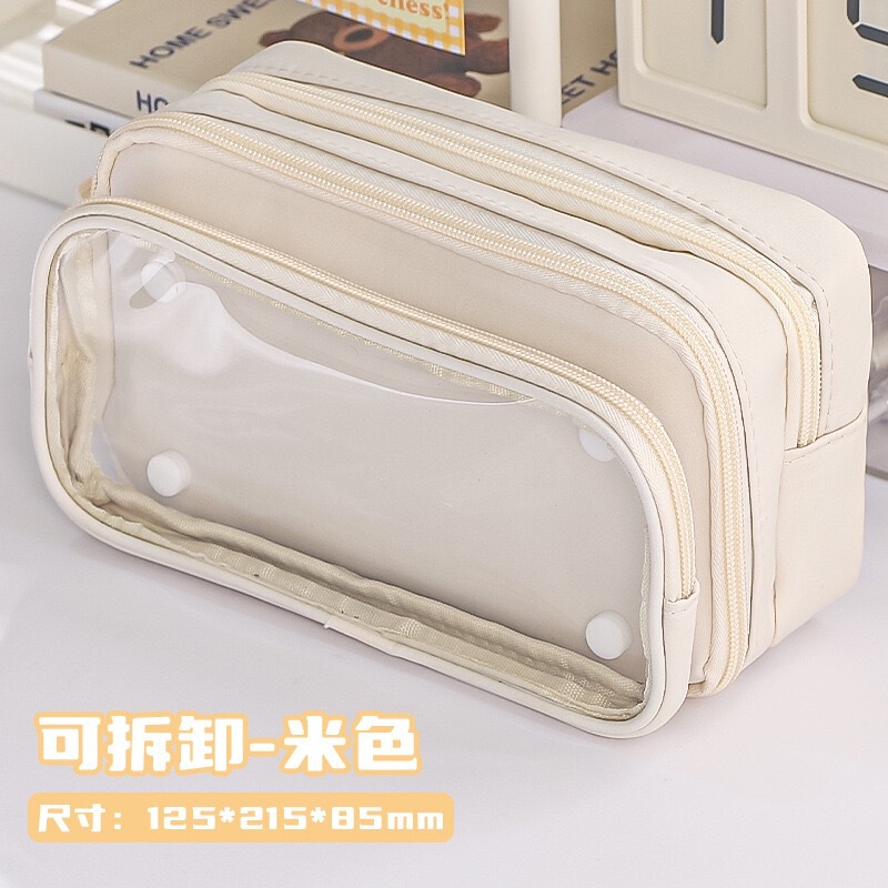インスタイル透明鉛筆バッグ痛みバッグ小さなペン食品量 diy 素材新しい少年 10 層大容量ユニバーサル文具|undefined