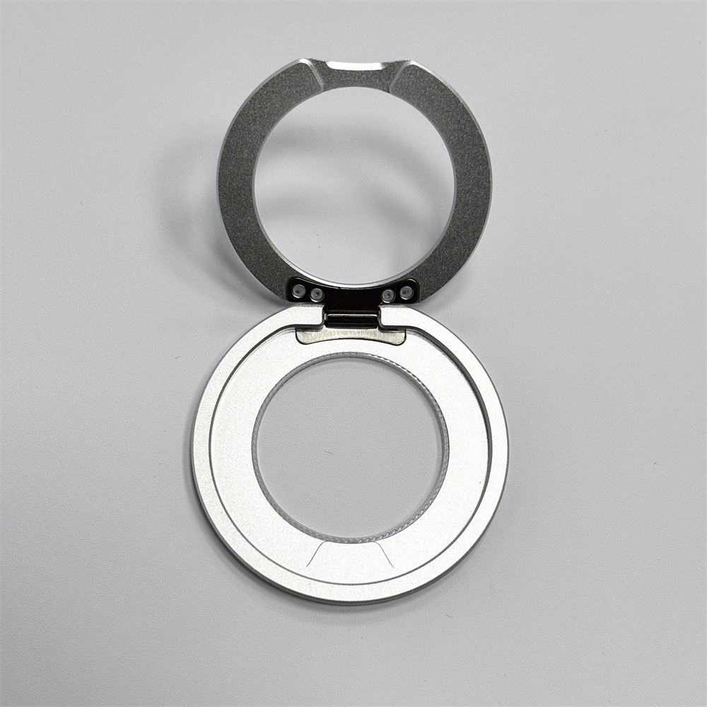 Q8-2 ultrafino de 2,4mm con sonido, hebilla de anillo giratoria 360, soporte para teléfono móvil, soporte perezoso de escritorio, hueco