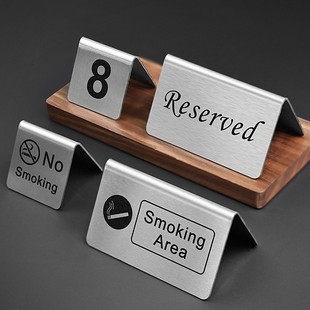 No Smoking Sign Warm Desktop Vertical Table Sign Production Hotel Indoor No Smoking Sign Production