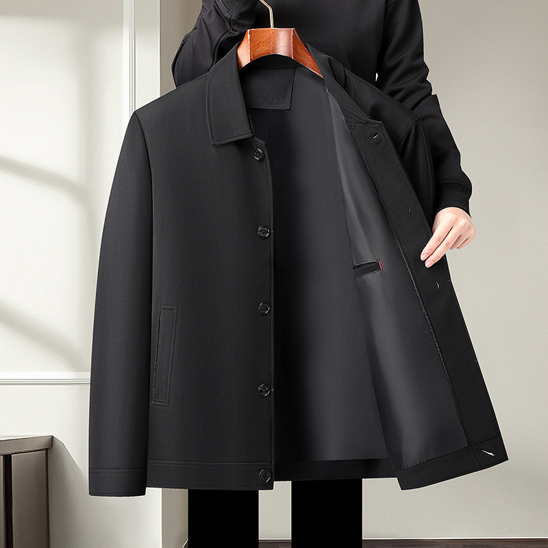 Demi-season black cardigan