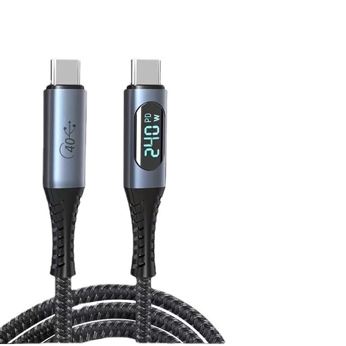 Cable de pantalla digital usb4 PD240W cable de datos Lightning 4 typec de doble cabeza 8K Cable de pantalla de proyección teléfono móvil cable de carga rápida