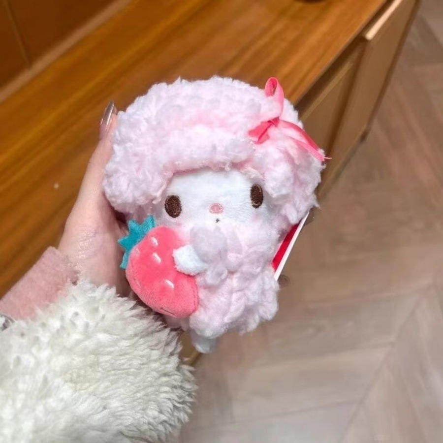 복슬복슬 양 인형 키링 가방 장식 봉제인형 열쇠고리