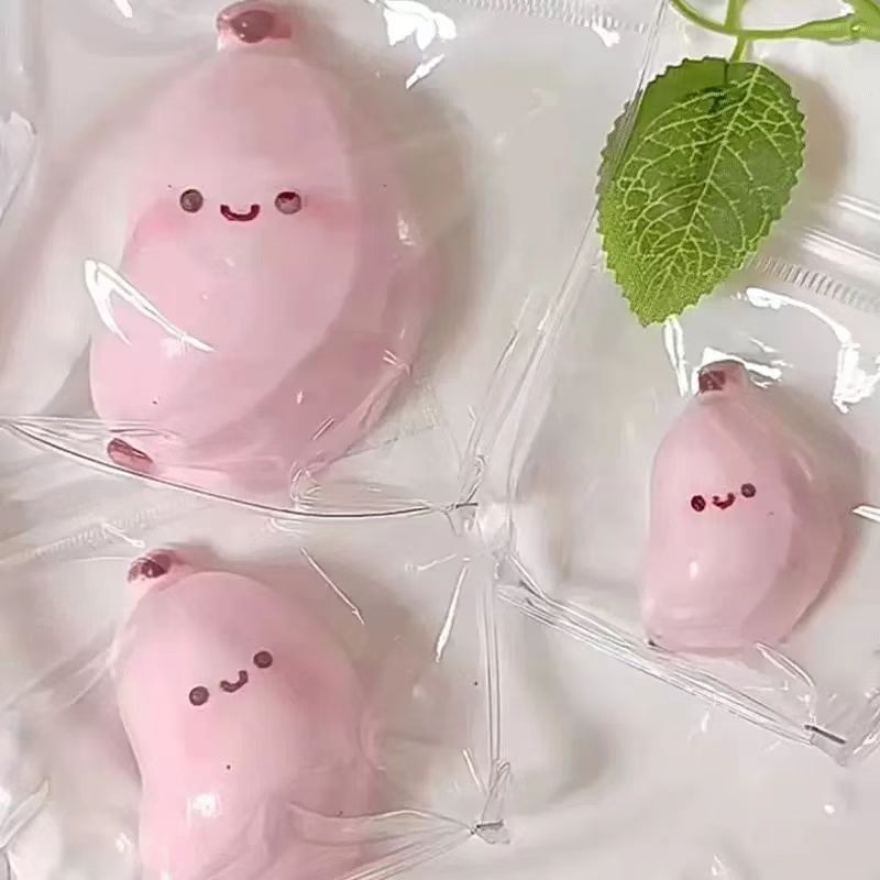 진흙 느낌 *작은 통통한 바나나 핀치 [핑크]