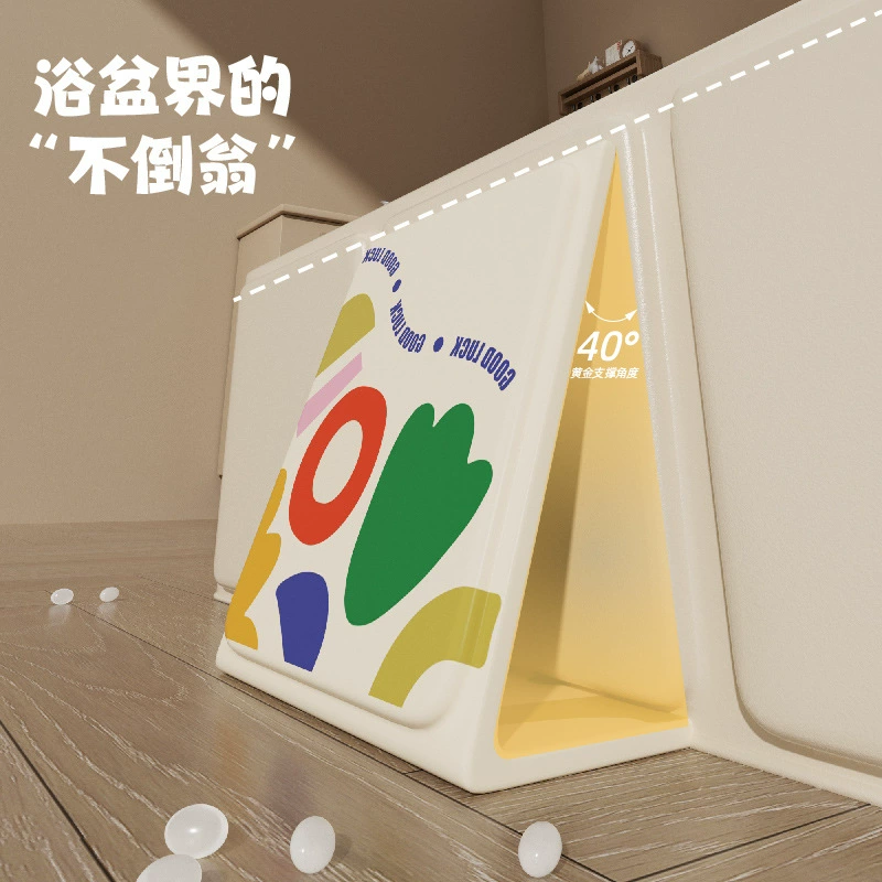 Children's foldable long tub indoor for home use, increased thickness