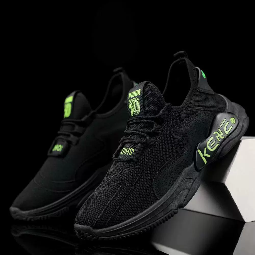 Тенденция Новая мужская обувь повседневная корейская версия Весна и Осень Flying Дышащая спортивная обувь для бега Мужская модная обувь