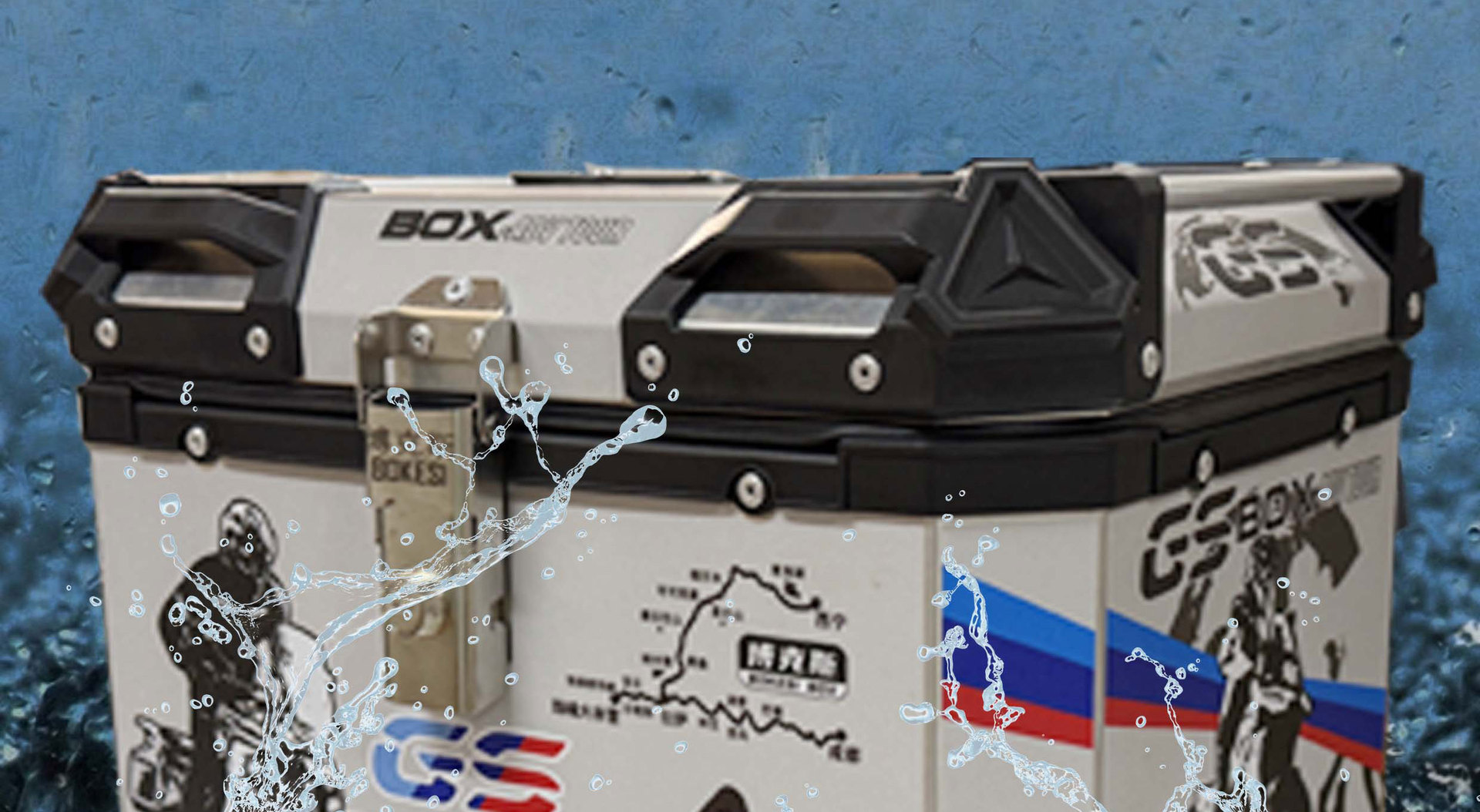 Universal Motorcycle Tail Box, Electric Vehicle Trunk, Extra Large Capacity Take-Out Box, Aluminum Alloy Storage Box, Waterproof Tail Box