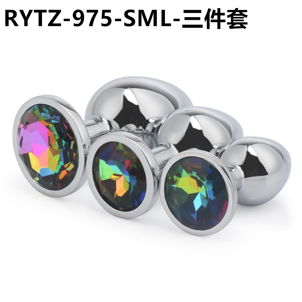 Volver corte metal anal plug adulto hombres y mujeres SM compartir masturbación clímax sexy anal plug adulto suministros pequeño mediano grande