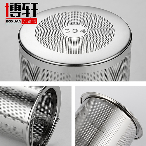 WI25 wholesale tea leakage tea filter 304 stainless steel tea filter cup holder teapot filter with handle tea