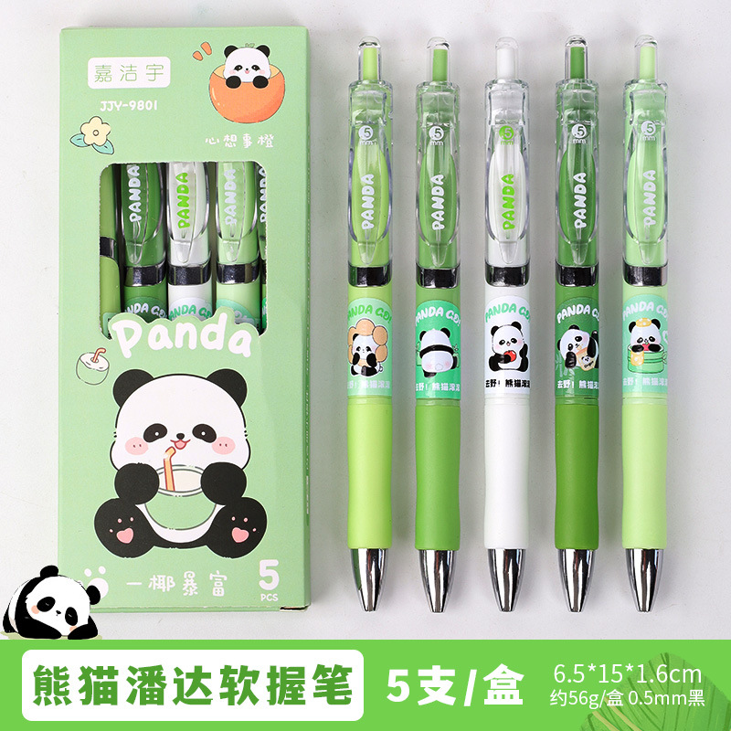 Bolígrafo de presión Kapibala Bolígrafo de firma de secado rápido Panda de alto valor st head 0.5 bolígrafo de góner al por mayor