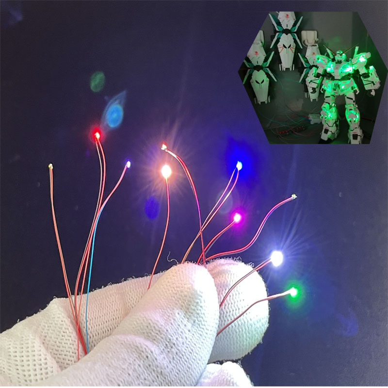 9 Color Attached Line Patch LED Strip Line Assembled Model Making DIY Material Hand-made Building Blocks Model Car Change Lamp