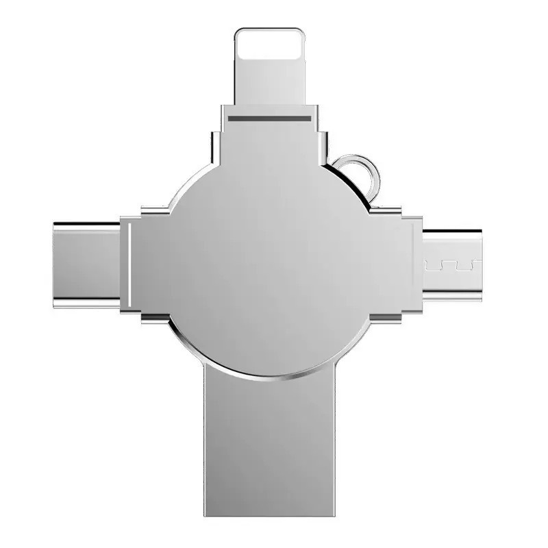 卸売フォーインワン金属携帯電話 USB フラッシュドライブコンピュータ Apple Android タイプ C 高速大容量 64 グラム USB フラッシュドライブ|undefined