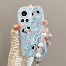 适用华为nova12pro手机壳高颜值可爱nova11新款防摔蓝色羽纱狗狗