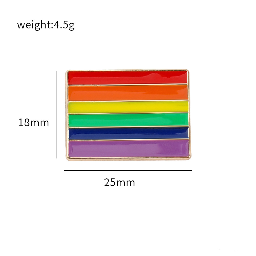 Classic Style Rainbow Alloy Plating Unisex Brooches display picture 1