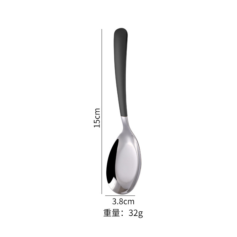 316Lステンレススプーンの平底スプーンの元宝スプーンの家庭用食器スプーンの厚いスプーンの食事スプーンのスプーン|undefined