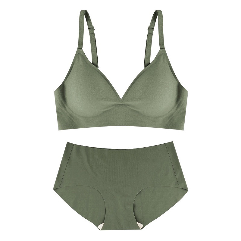 Popular Corea del Sur sin costura pecho-expansión de la ropa interior de las mujeres pequeño pecho grande empuje hacia arriba cintura adelgazamiento espalda jelly traje de sujetador