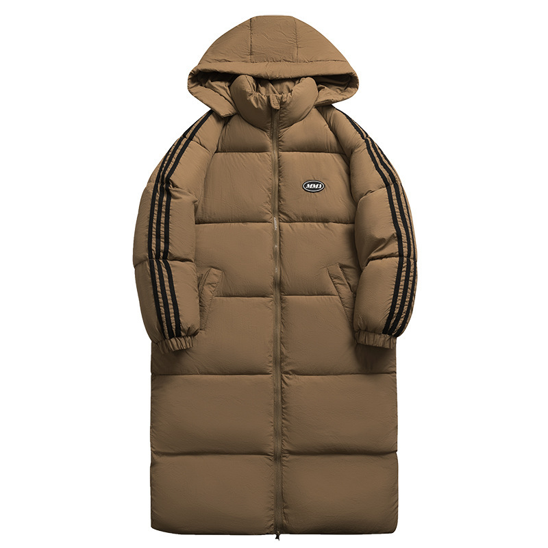 Ropa de algodón suelta de mujer larga y media, estilo académico, chaqueta de pan gruesa, pareja, moda casual coreana