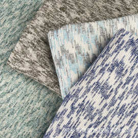 厂家直销 波形彩色织雪尼尔提花坐靠宠物垫抱枕沙发窗帘外贸布料