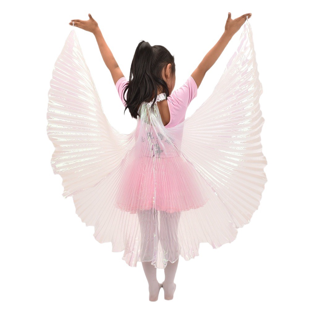 Children's Belly Dance Transparent Wings Dance Props Stage Performance Halloween Costumes Manufacturer Wholesale