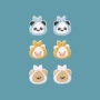 儿童自粘贴卡通刺绣贴纸
