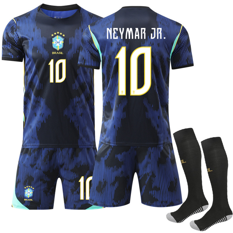 2627 World Cup National Team Jersey No. 10 Neymar 7 Vinicius Brazil Away Game Usa-Canada-Mexico Football Uniform