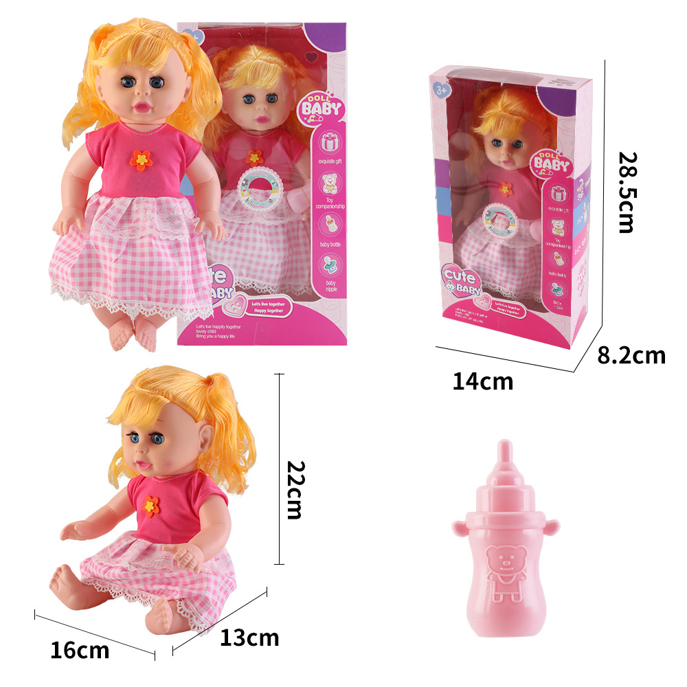 Juguetes para niños, niñas, carro inteligente, 14 pulgadas muñecas, carro de bebé, princesa