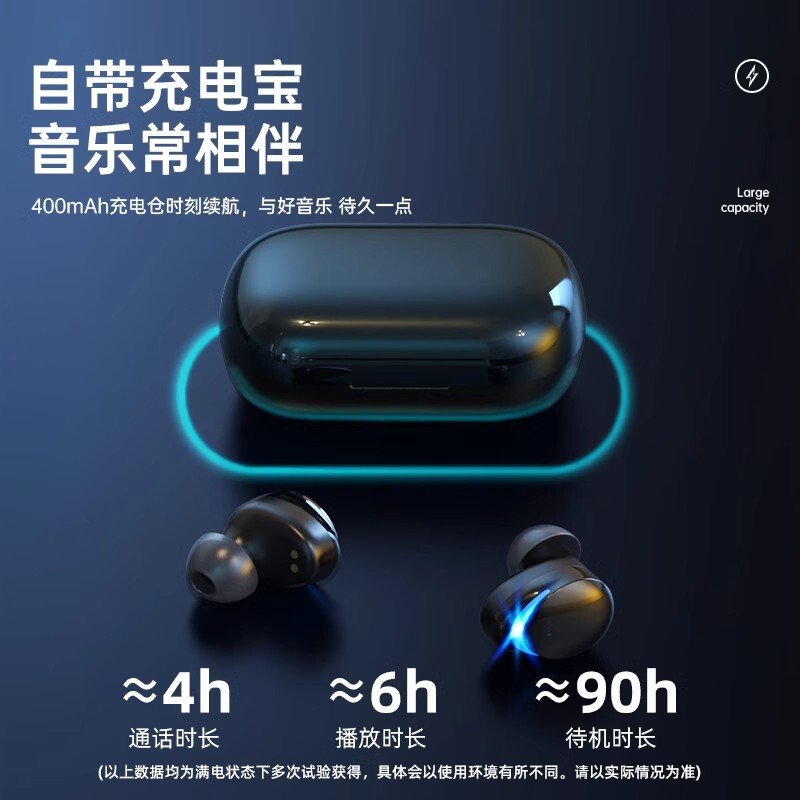 无线蓝牙耳机高端入耳式2025年新款降噪迷你超长续航男运动华强北|undefined