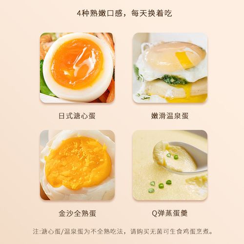 New Mini Egg Cooker with Auto-Off Feature: Home Use, Smart, Multifunctional, Compact Design for Soft-Boiled Eggs, Poached Eggs, and Steamed Egg Dishes