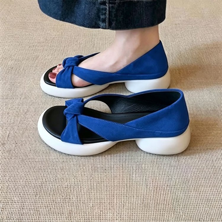 Nuevas sandalias de verano de estilo francés, zapatos de playa simples, zapatos romanos casuales para mujeres.