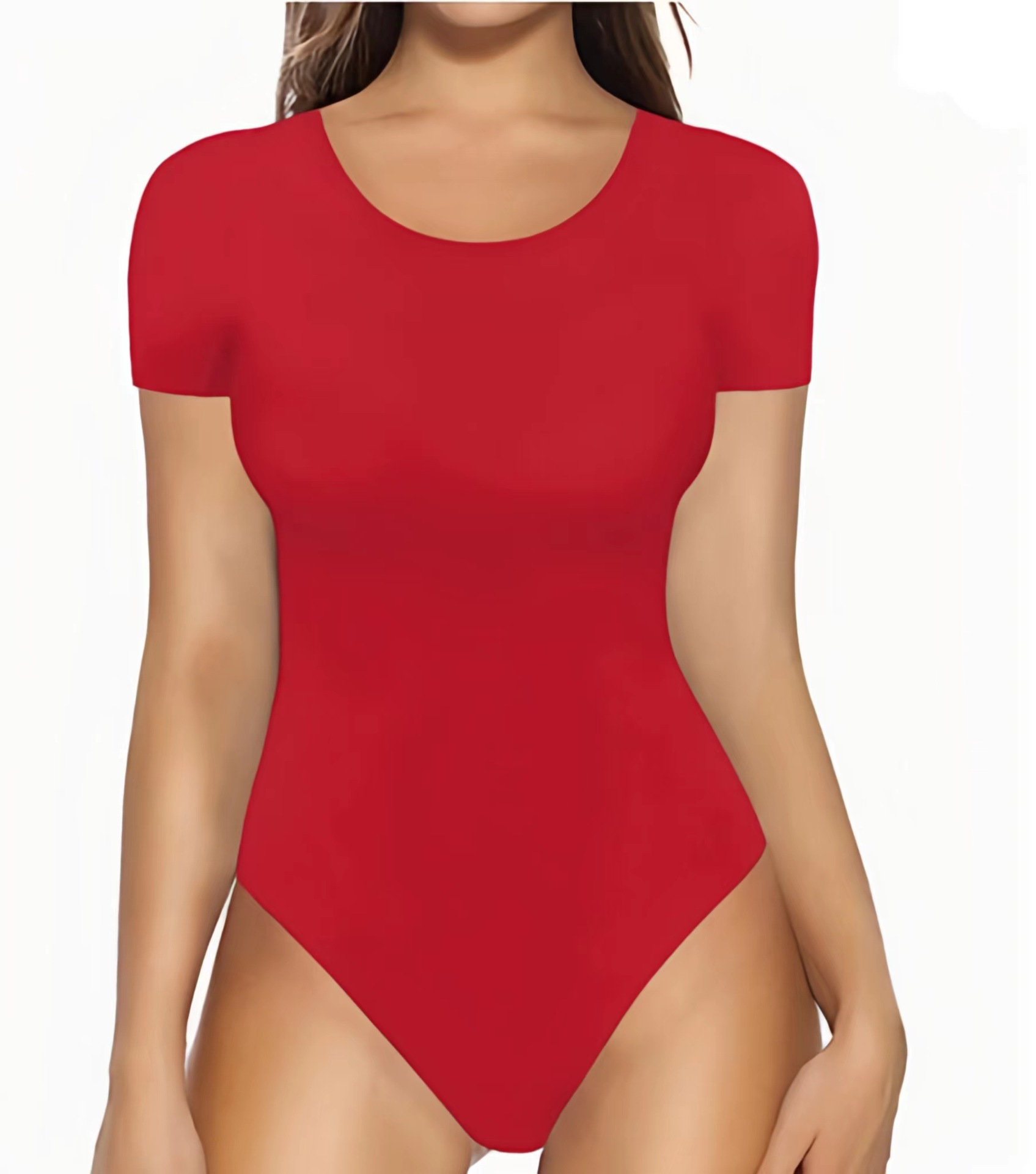 318g Weight Long Sleeve Sleeve Length Shorts Pants Length Acetate Fiber Fabric Type Mid Waist Waist Line Rompers Pants Type Stretchy Elasticity Bodysuits Tops Type Holiday, Daily Occasion Skinny Fit Type Solid Color Pattern Summer, Spring Season Women's Gender Streetwear Style Wholesale Women's Streetwear Solid Color Long Sleeve Bodysuits 17